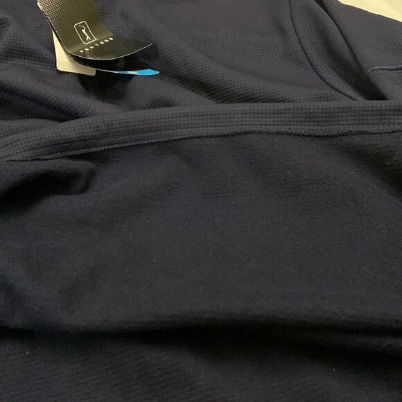 PGA Tour quarter zip navy pullover Size S NWT - Picture 9 of 9